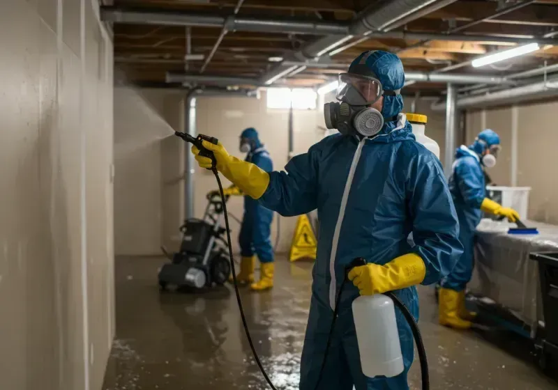 Basement Sanitization and Antimicrobial Treatment process in Willingboro, NJ